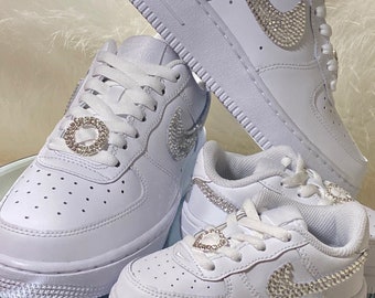 Mama en ik Blinged Air Force 1's