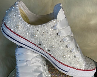 bling converse wedding