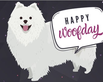 Happy Wood Day Standard Digital Birthday Card - Téléchargement instantané imprimable