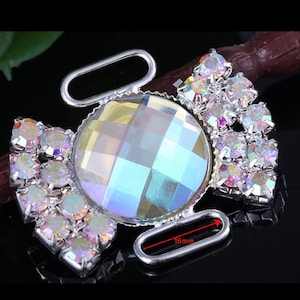 Set of 2 Iridescent Shoe Lace Buckles