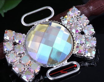 Set of 2 Iridescent Shoe Lace Buckles