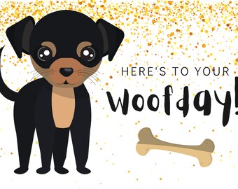 Happy Wood Day Digitale Verjaardagskaart - Instant Afdrukbare Download