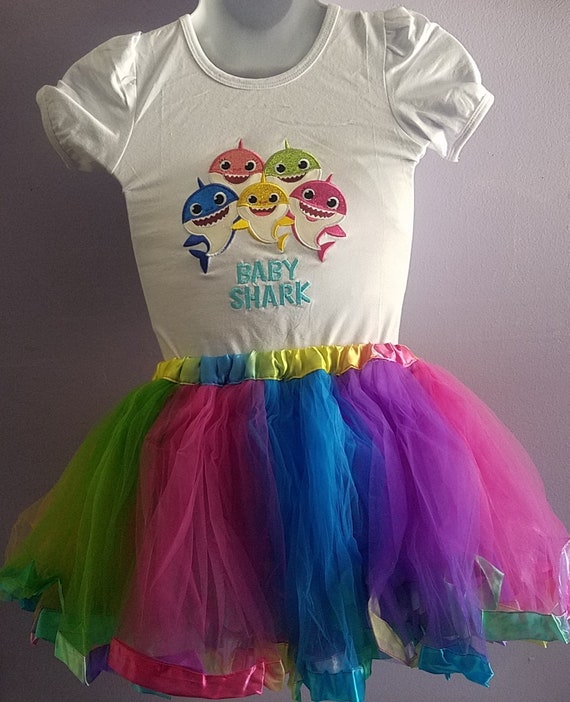 baby shark tutu dress