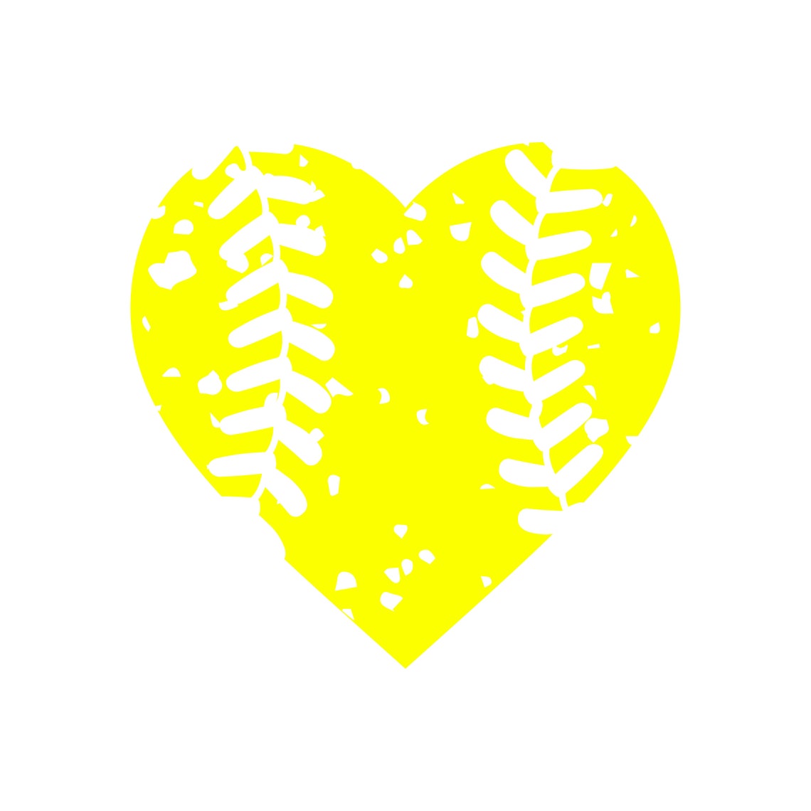 Softball Heart SVG, Softball Heart, Softball Heart Png, Softball Heart