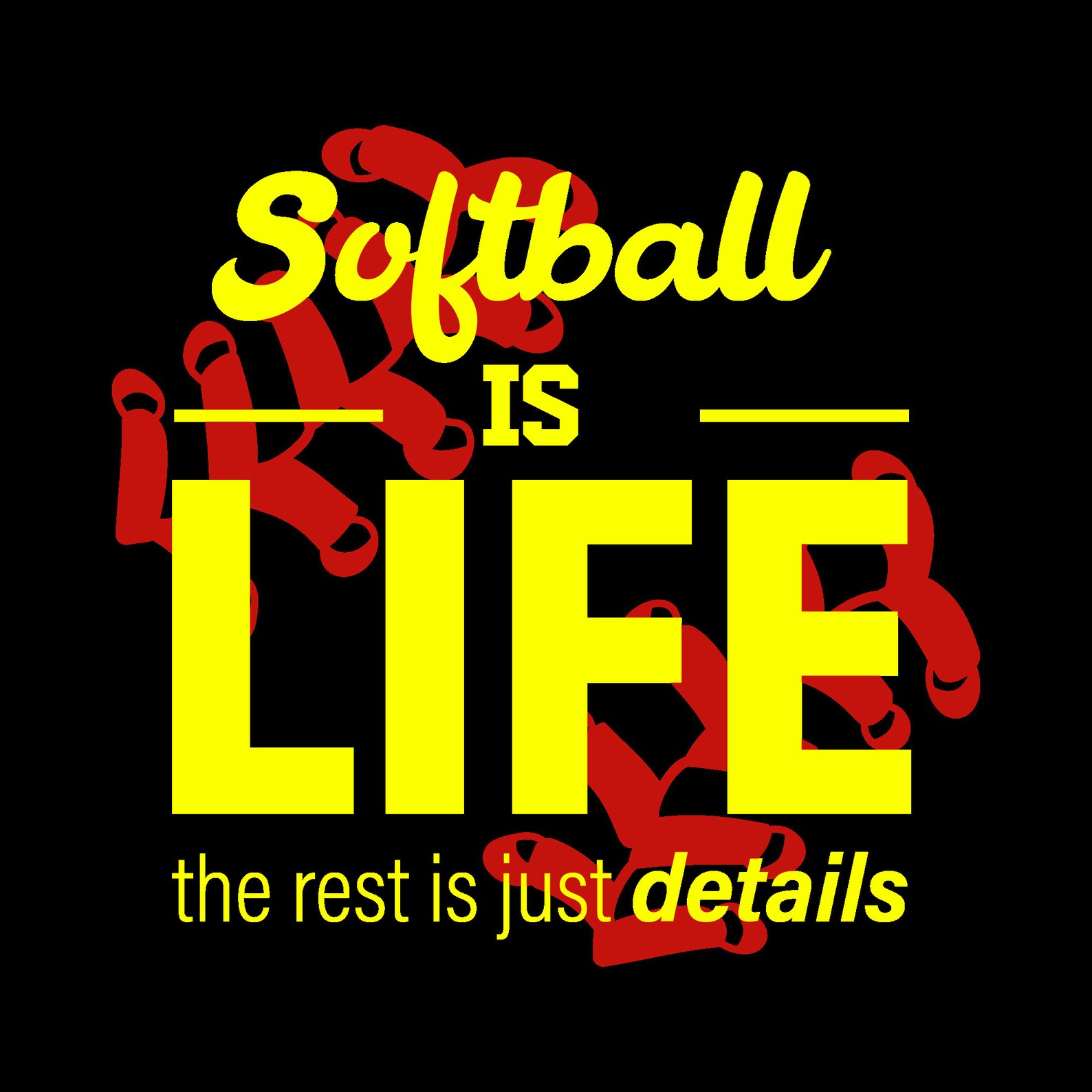 Softball is Life Svg, Softball Svg Files for Cricut, Softball Svg