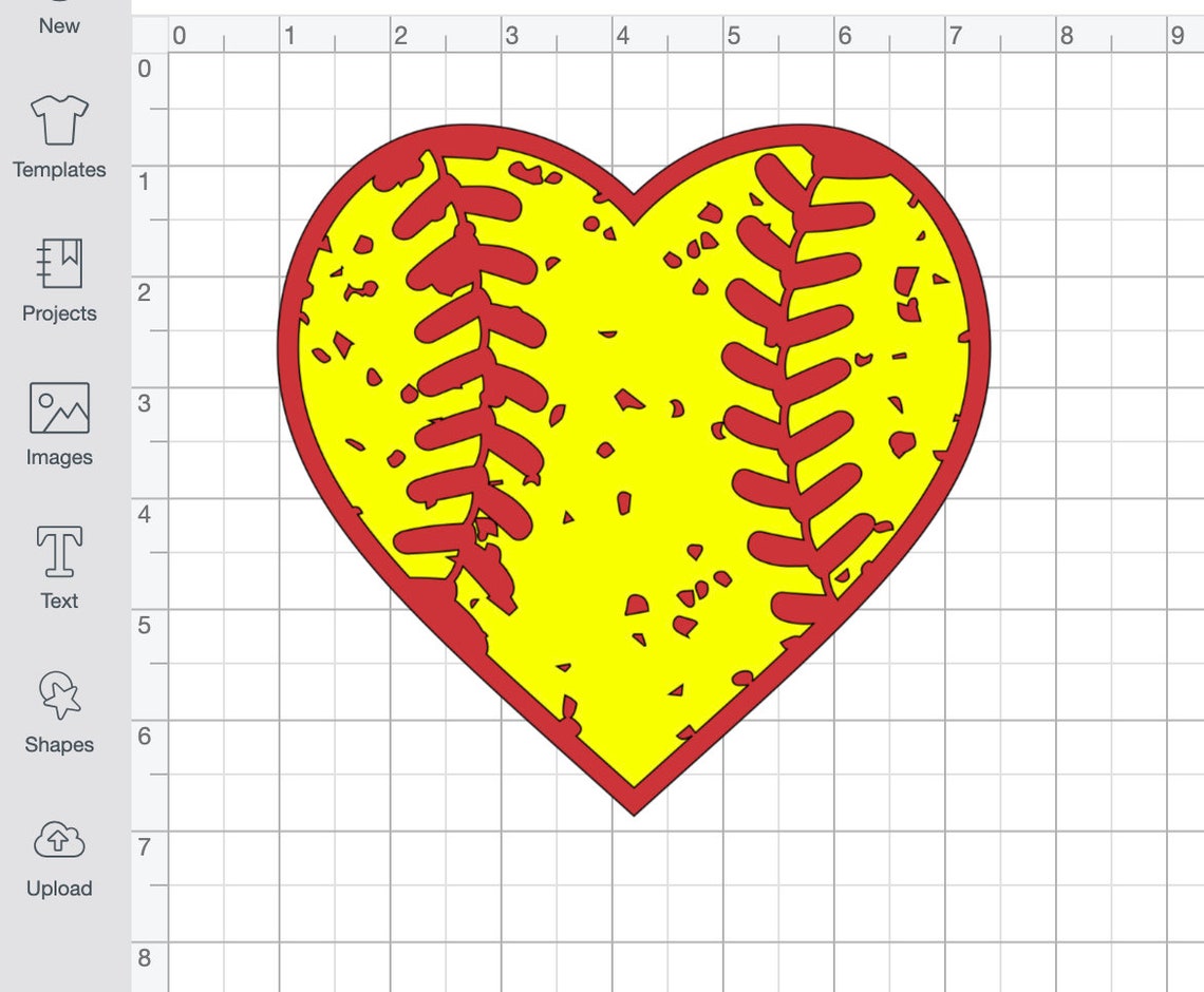 Softball Heart SVG, Softball Heart, Softball Heart Png, Softball Heart