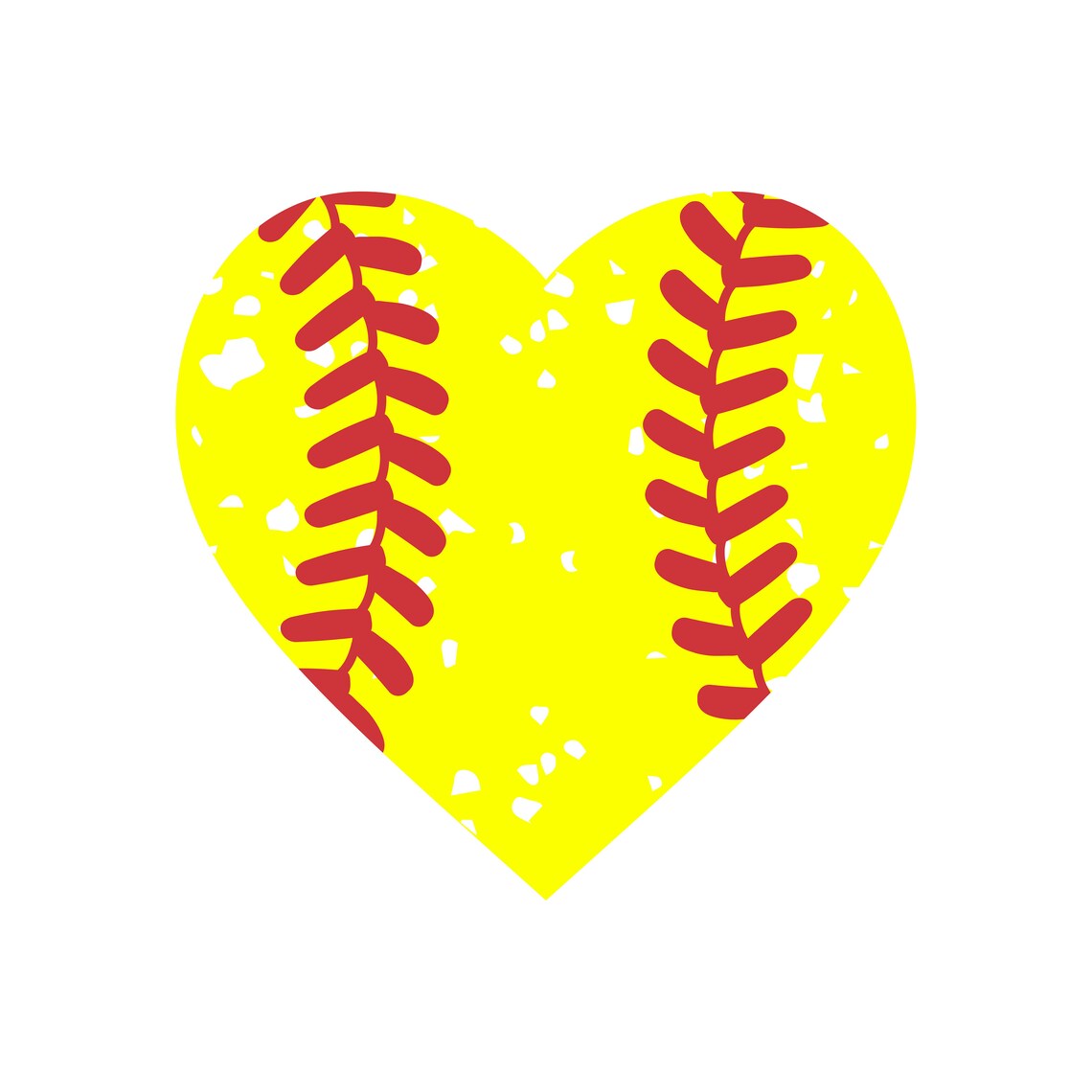 Softball Heart SVG, Softball Heart, Softball Heart Png, Softball Heart