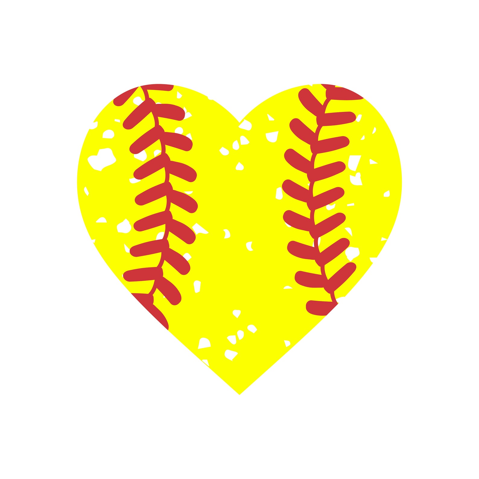 Softball Heart SVG, Softball Heart, Softball Heart Png, Softball Heart
