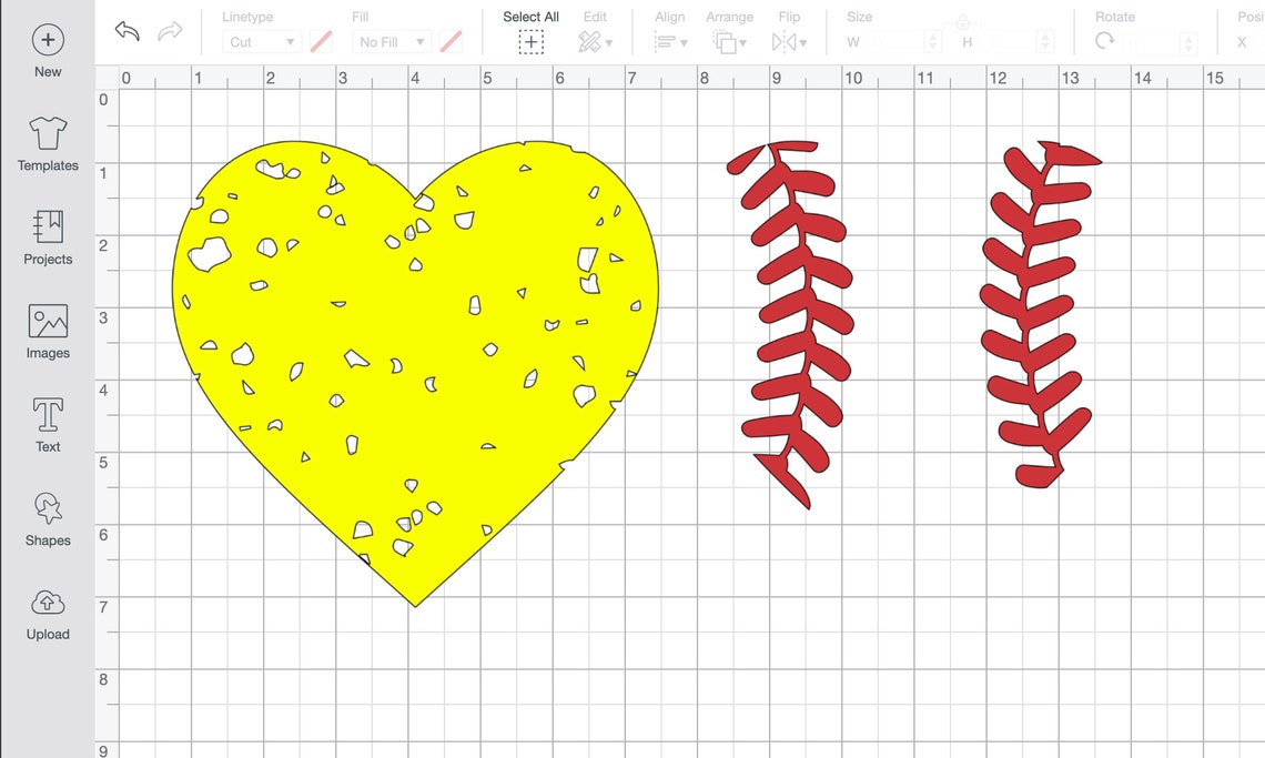 Softball Heart SVG, Softball Heart, Softball Heart Png, Softball Heart