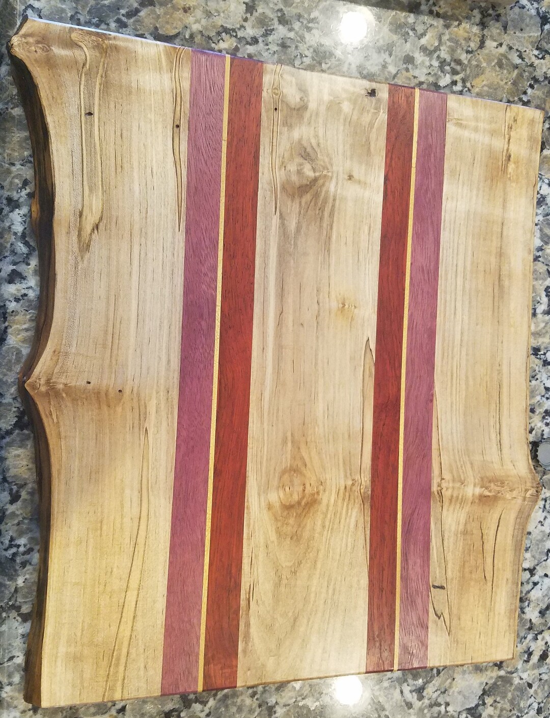 Live Edge Maple Cutting Board Etsy