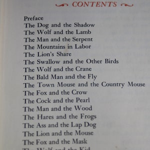 Fable Text 1960s the Fables of Aesop Retold by Joseph Jacobs, the Macmillan ...