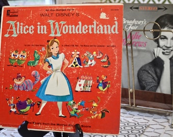 Walt Disney Alice in Wonderlandレコードジャケット Walt Disney's Alice in Wonderland Record Album - Etsy