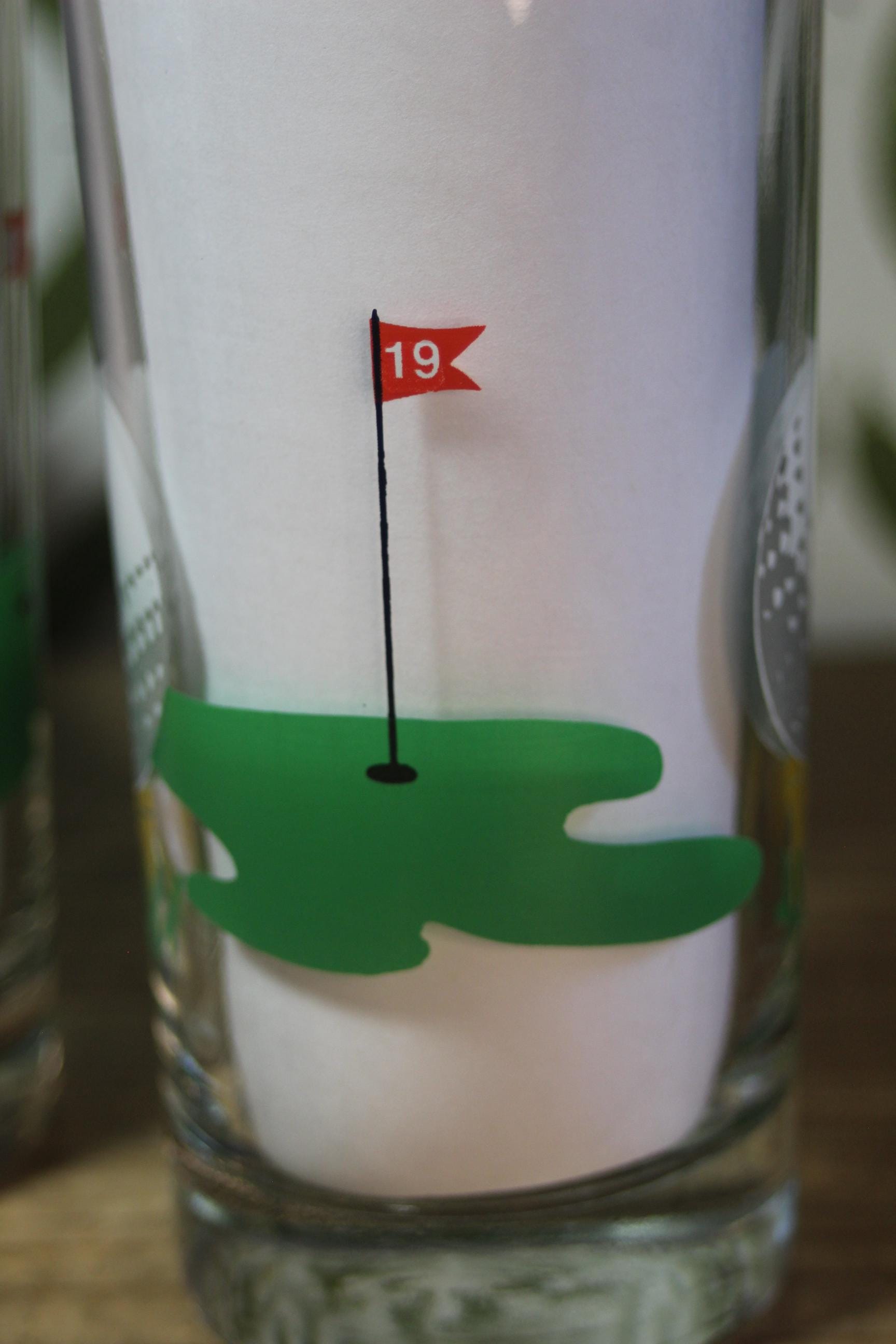Nineteenth Hole Golf Themed Drinking Glasses, Set of 2, Vintage Highball  Glasses for Home Bar, 19th Hole - Etsy