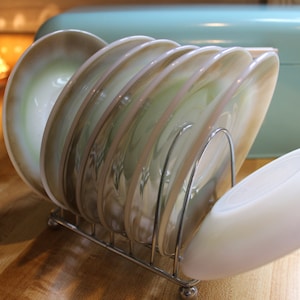 Mid Century Federal Glass Cream Soup Bowls & Saucers, Set of 8, Mesa Moss Pattern, Brown to Green Fade