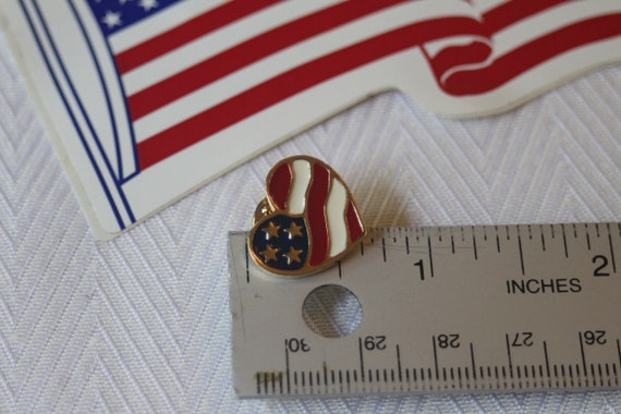 Early Aughts Figural Heart Patriotic Pin from Avo… - image 8