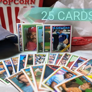 Mixed Bag of 25 TOPPS Baseball Cards, All 1988 Teams & Players