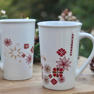 Starbucks Coffee Kids Travel Mug Christmas Theme Print 8oz Cup