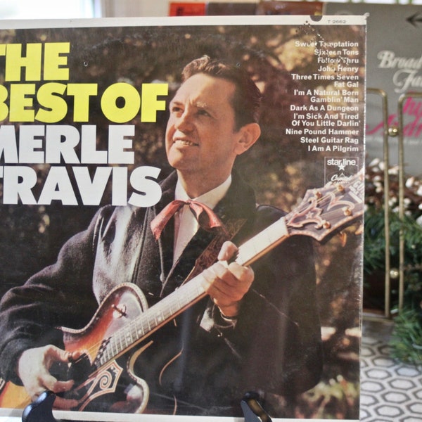 1967 The Best of Merle Travis Starline Capitol Record, High Fidelity Recording, All-Time Favorites, Still Sealed w/ "FREE" Punched in Jacket