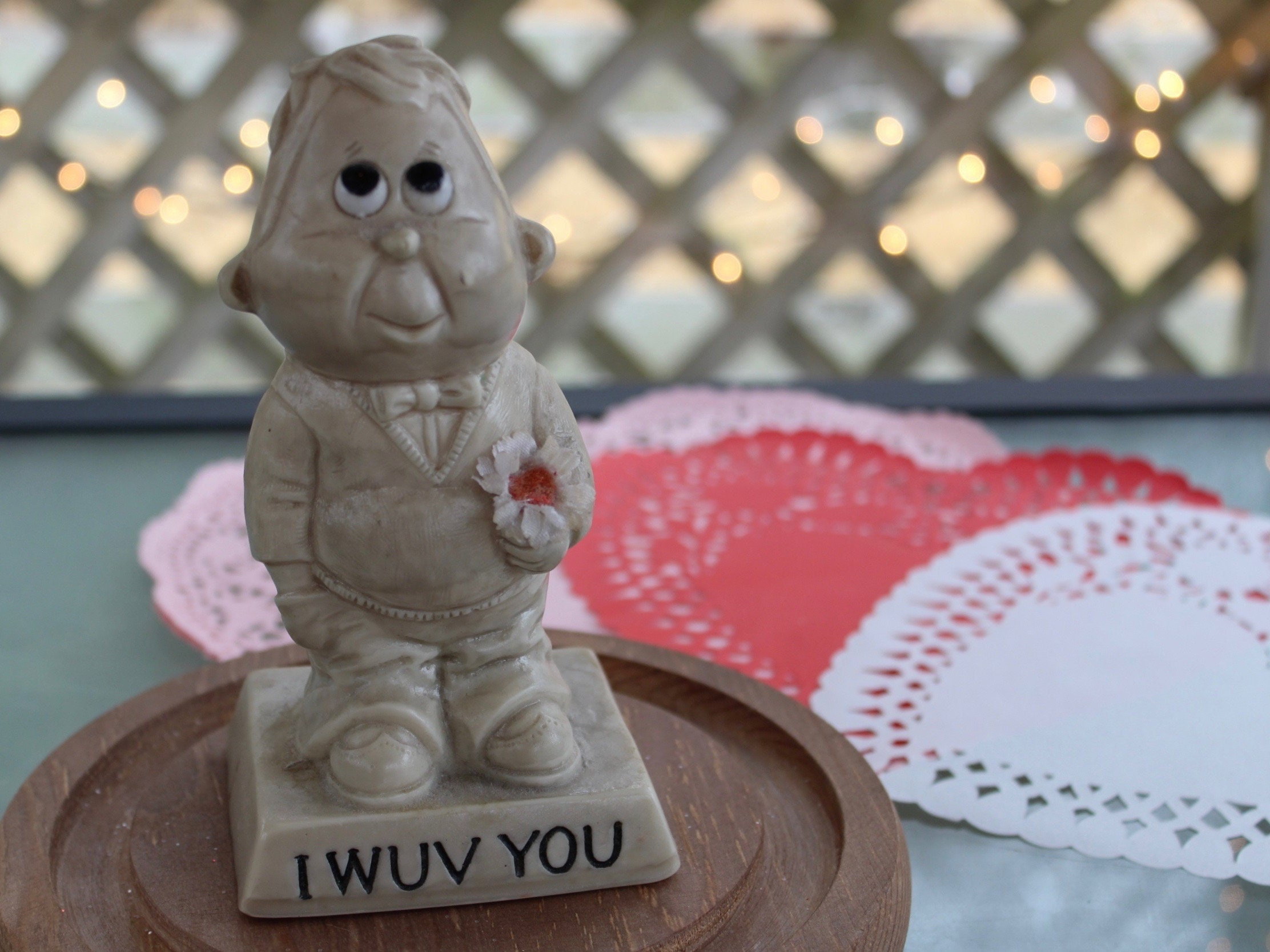 70年代　USA製　キャラクター像 I WUV YOU 70年代 USA製 キャラクター像 I WUV YOU - メルカリ