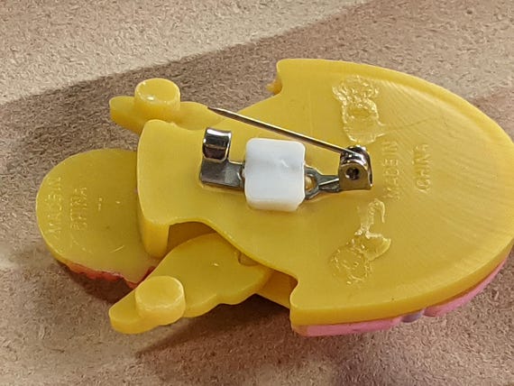 1980s Easter Pull String Moveable Hatched Chicken… - image 6