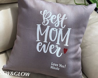 Personalized Pillow for Mom / Mother’s Day Best Gift / Personalized Gift for Mother / Best Mom Ever / Custom Design Pillow / Gift for Her