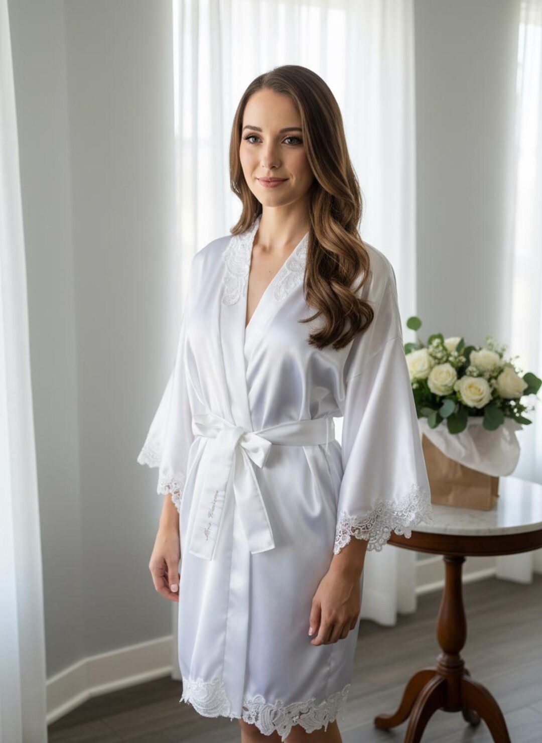 Repurpose Robe Custom Bridal Satin Robe / Repurposed Entirely From Your Wedding Dress ...