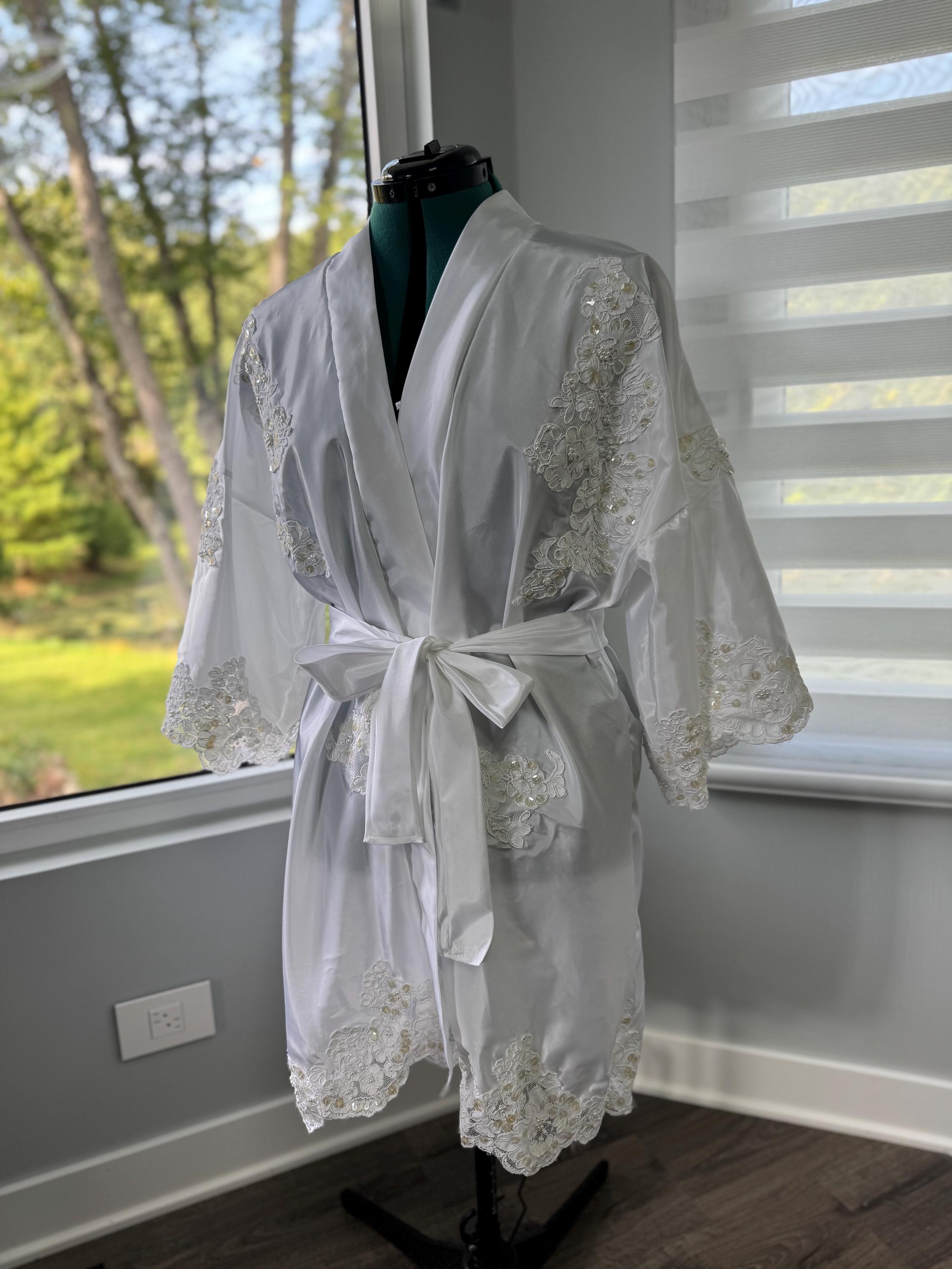 Custom Bridal Satin Robe / Repurposed Entirely From Your Wedding Dress ...
