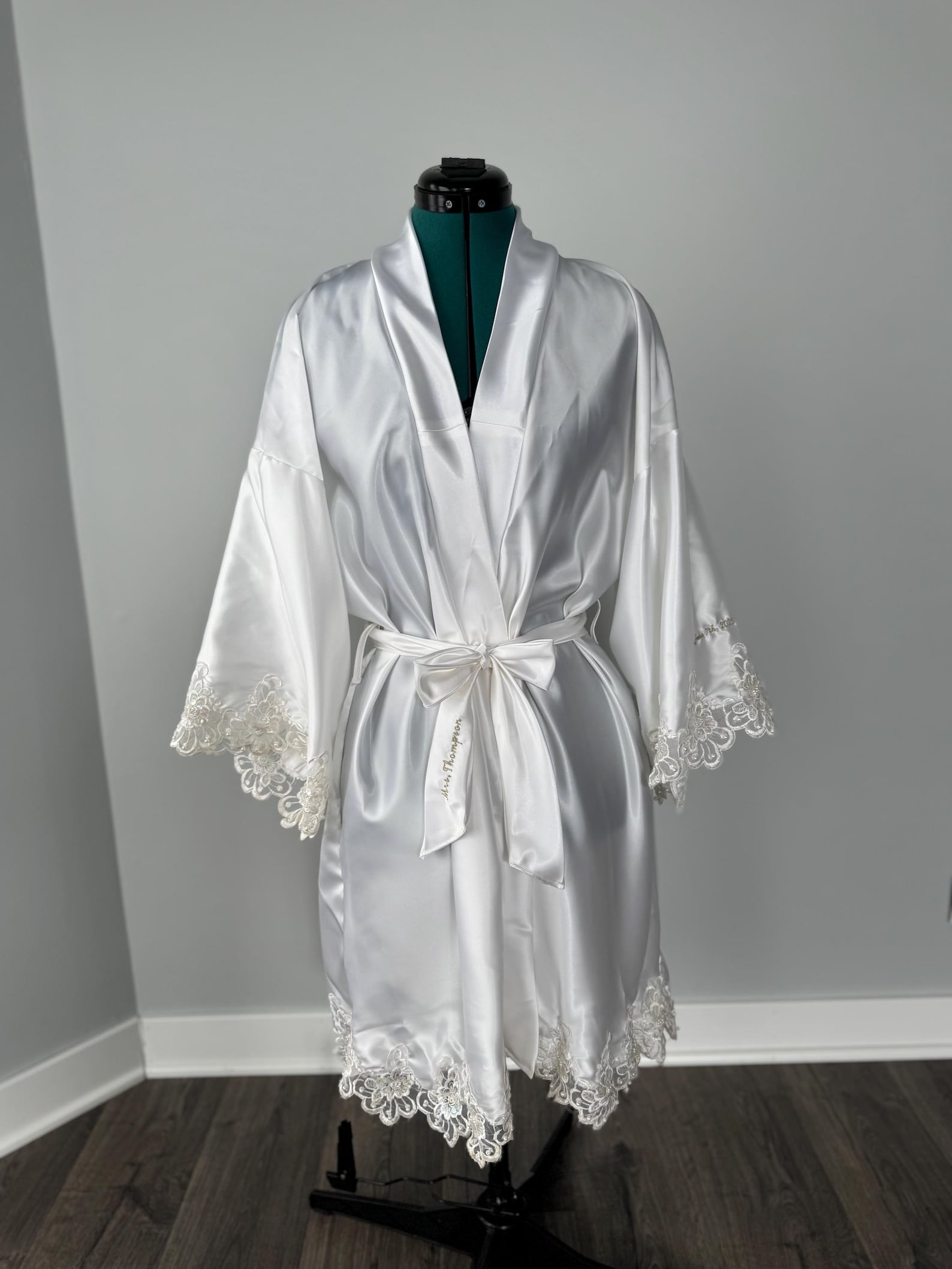 Custom Bridal Satin Robe / Repurposed Entirely From Your Wedding Dress ...