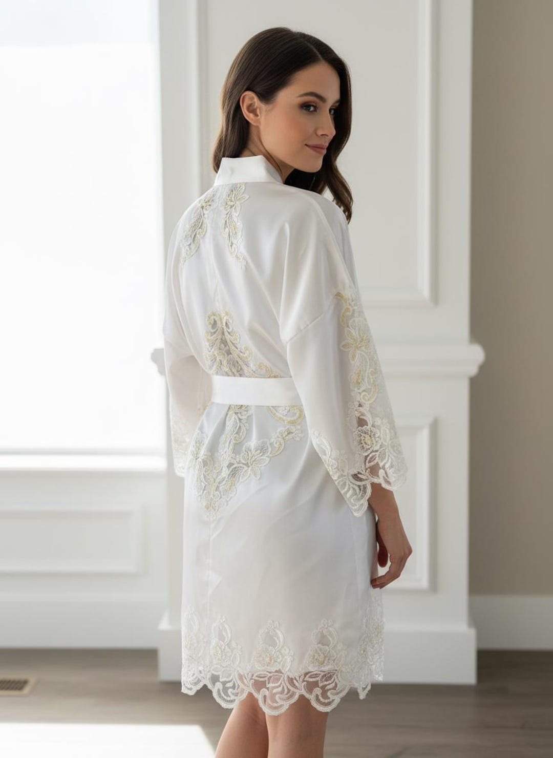 Custom Bridal Satin Robe / Repurposed Entirely From Your Wedding Dress ...