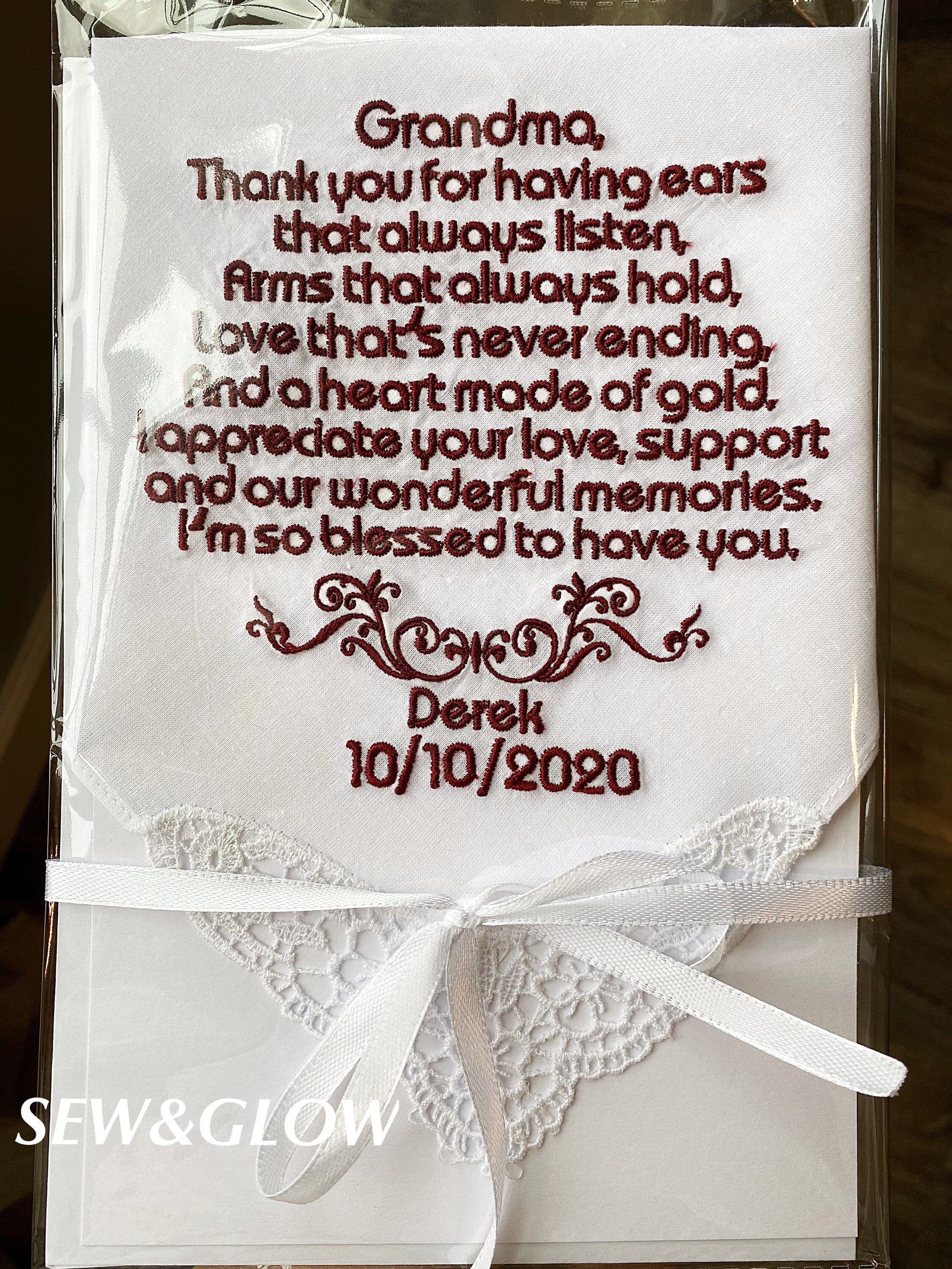 Personalized Wedding Gift for Grandma from Groom Bride / Etsy