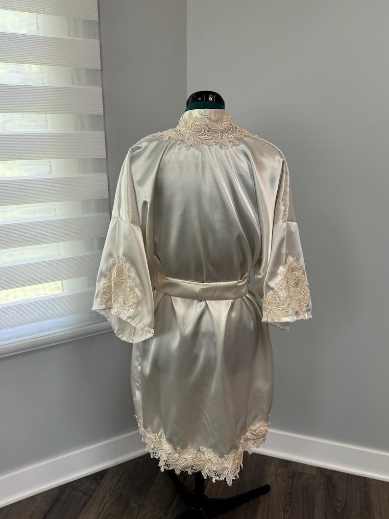 Etsy Satin Robe Custom Bridal Satin Robe / Repurposed Entirely From Your Wedding Dress ...