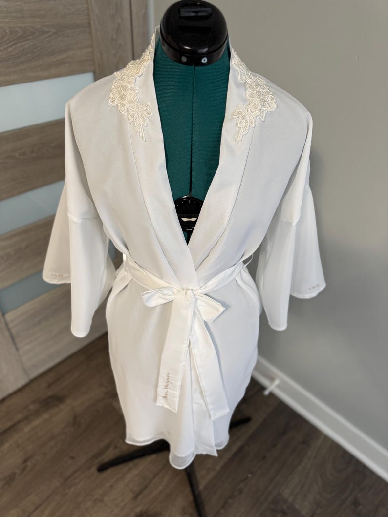 Repurpose Robe Custom Bridal Satin Robe / Repurposed Entirely From Your Wedding Dress ...