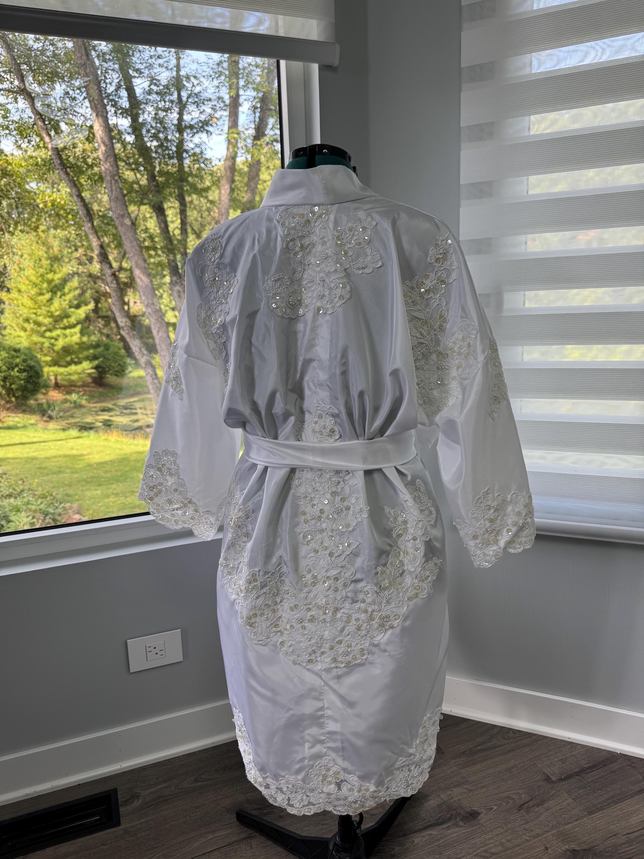 Repurpose Robe Custom Bridal Satin Robe / Repurposed Entirely From Your Wedding Dress ...