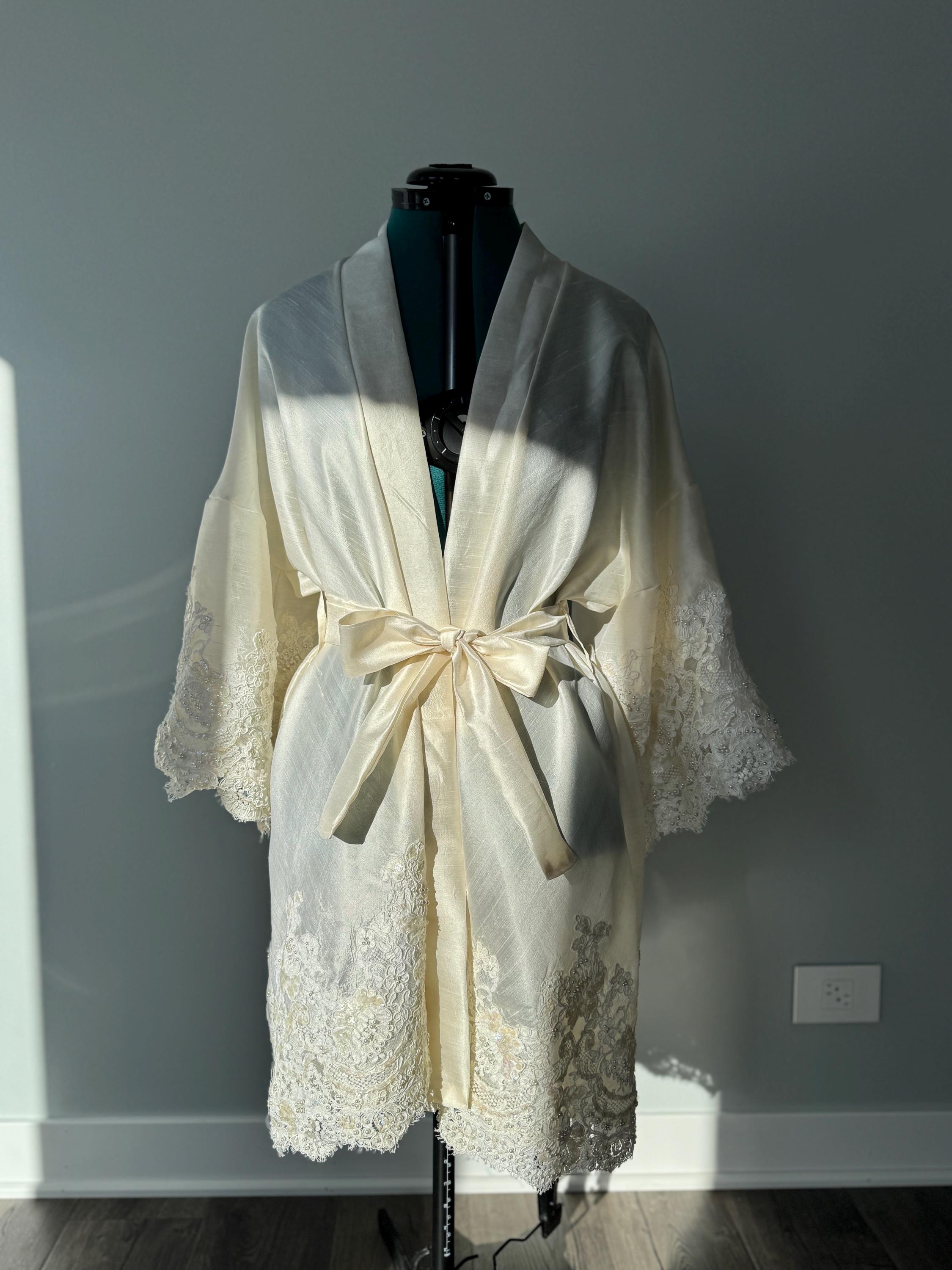 Repurpose Robe Custom Bridal Satin Robe / Repurposed Entirely From Your Wedding Dress ...