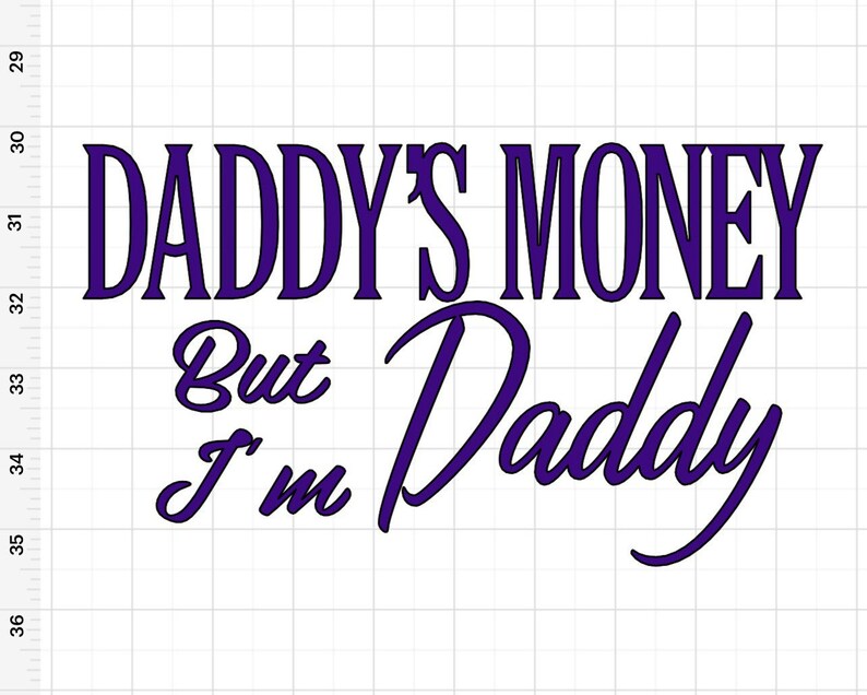 Daddys Money Decal Etsy