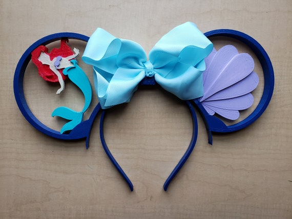 Disney Inspired Ears Ariel 3D Printed Headband Wearable | Etsy