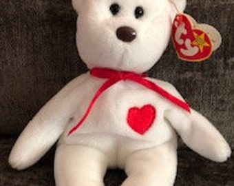 RARE ERRORS!!! Excellent condition, made w/ PVC Pellets! Valentino Beanie Babies