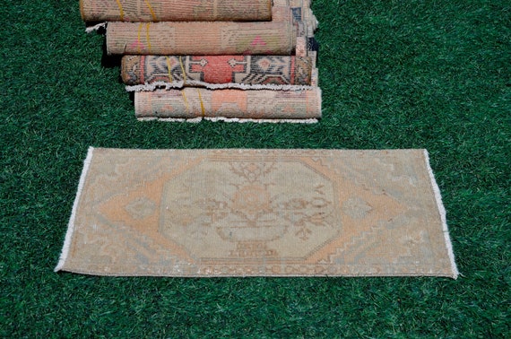 Turkish Handmade Vintage small area rug for home decor, bathroom rug, area  rug oushak rug boho rug kitchen rug kilim rug door mat, rug 4x3, 665419