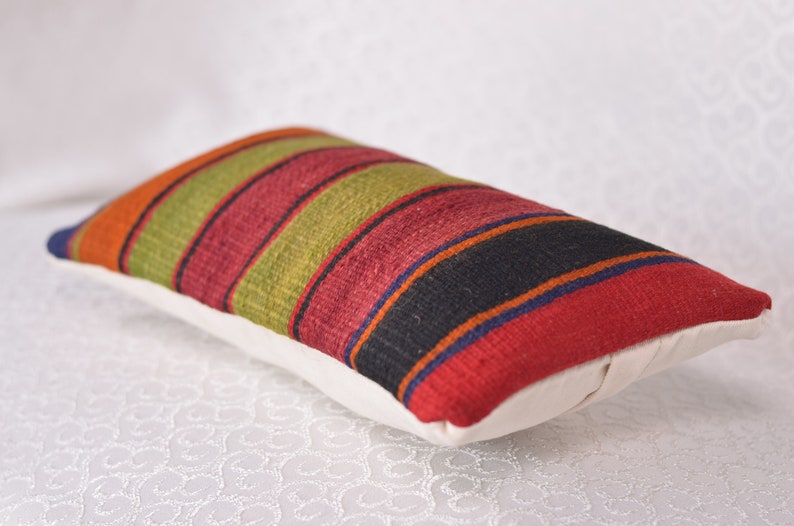 /%100 Wool 8 x 16 Handmade Turkish Vintage Pillow
