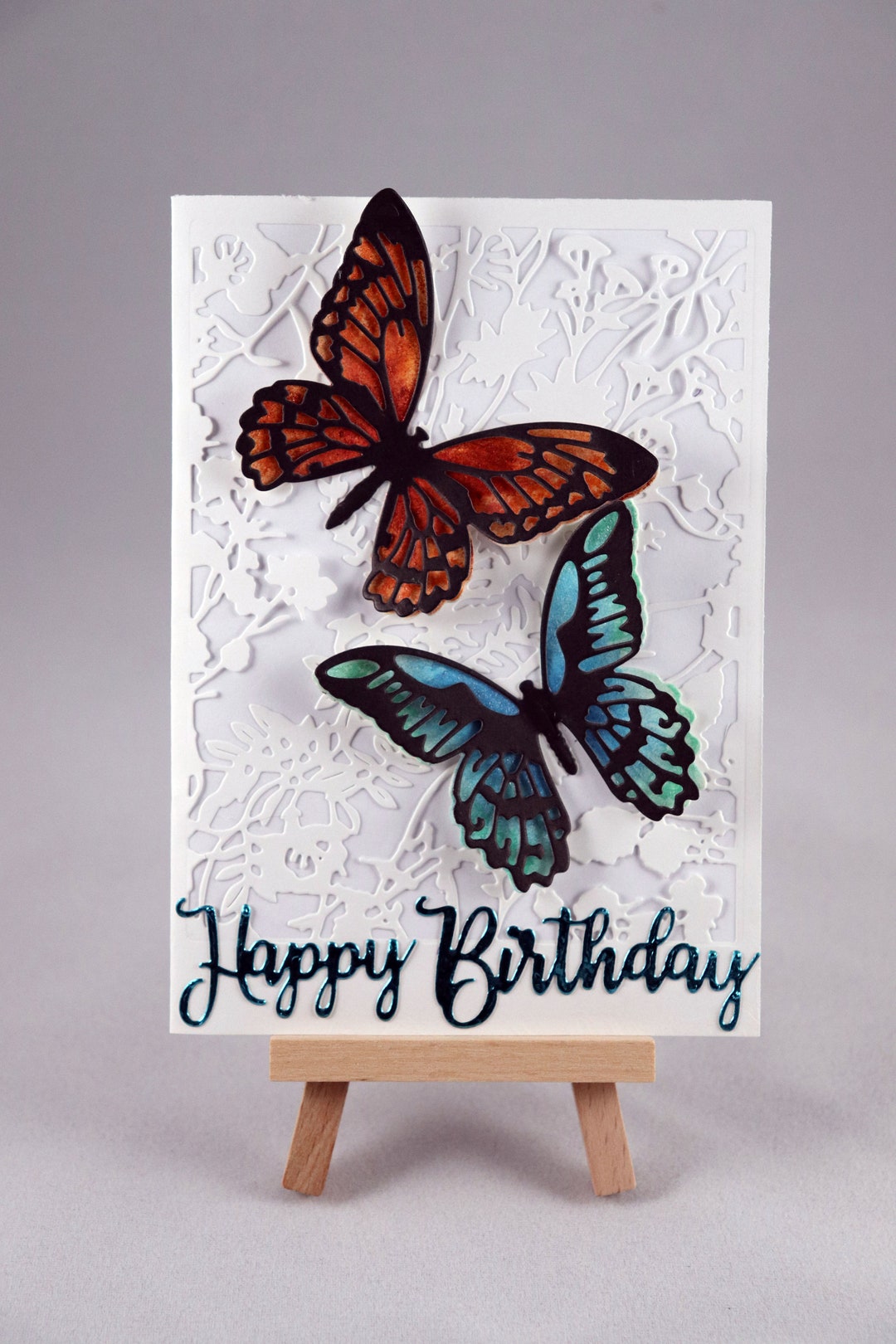 Happy Birthday Butterfly Card - Etsy
