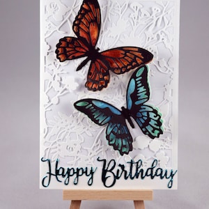 Happy Birthday Butterfly Card