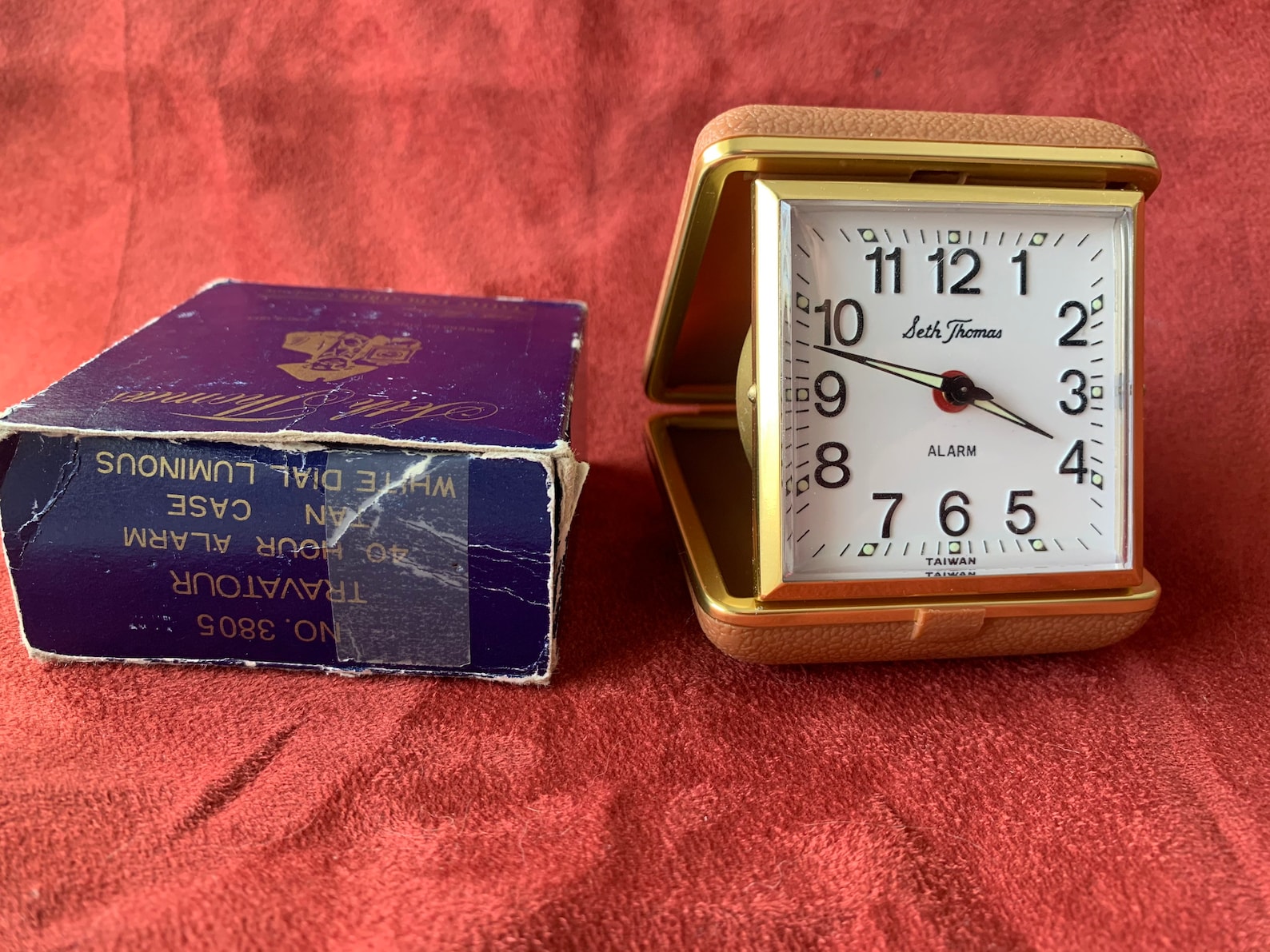 Vintage Seth Thomas travel Alarm Clock works Etsy