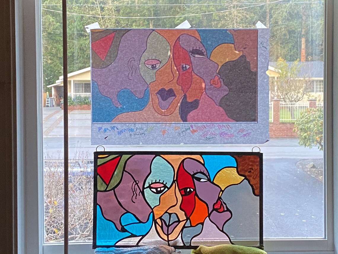 Custom Stained Glass Windows Etsy