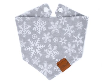 Bandana 'White Christmas' | Hondensjaal | Regelbaar