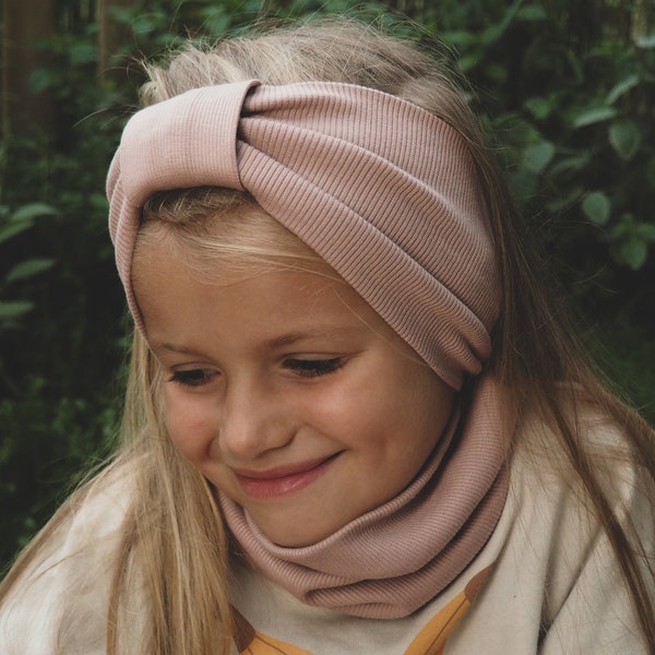 Elastic wide ear headband, for newborn, for adult, children's headband, turban hat, non-compressive soft cotton, neutral colors, chimney
