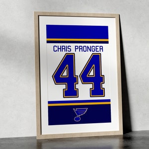 Vintage CCM St. Louis Blues hockey Jersey made in Canada #44 Pronger size M
