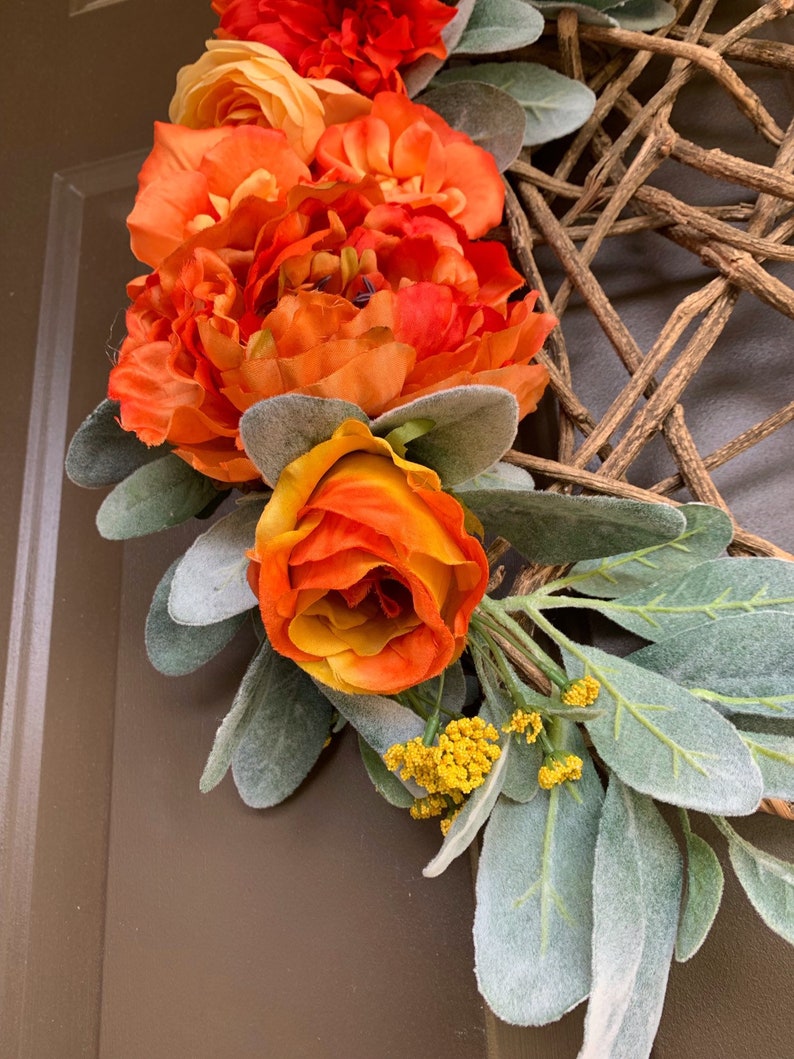 Floral Twig Wreath Etsy