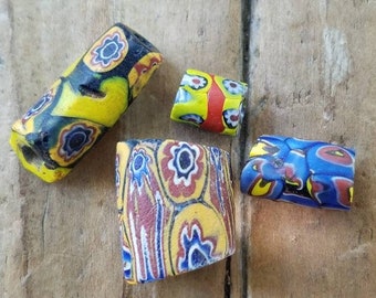 Old African Trade Tanga Triangle Bead 30x50mm SKU-TB-407