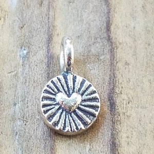 Hill Tribe Silver 6.5mm Heart Charm