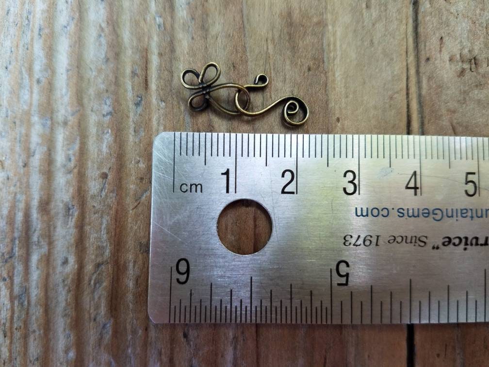 Artisan Antique Brass Hook and Eye Clasp TWO CLASPS Brass Etsy